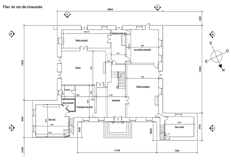 Chateau's floor plan